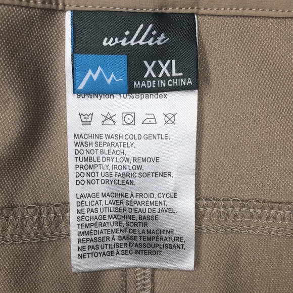 WILLIT Women’s Khaki Tan Cargo UPF50+ Active Outdoor 7” Shorts - Picture 8 of 10